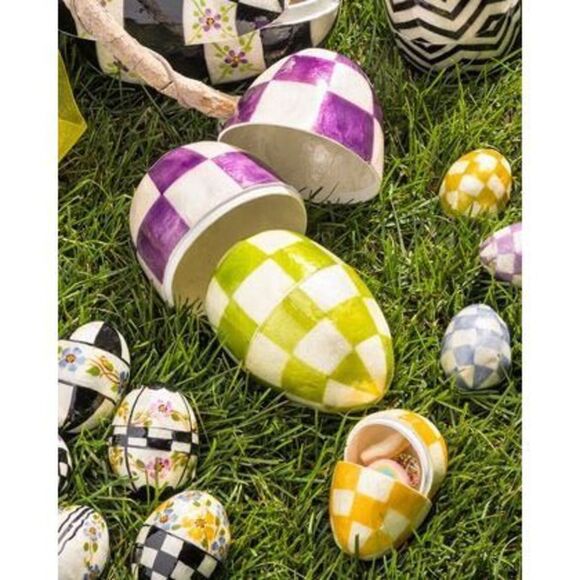 MacKenzie-Childs Other - NIB Mackenzie Childs Pastel Nesting Egg - Set of 3